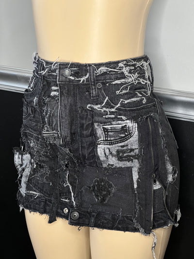 Custom Ash Black/Grey Skirt