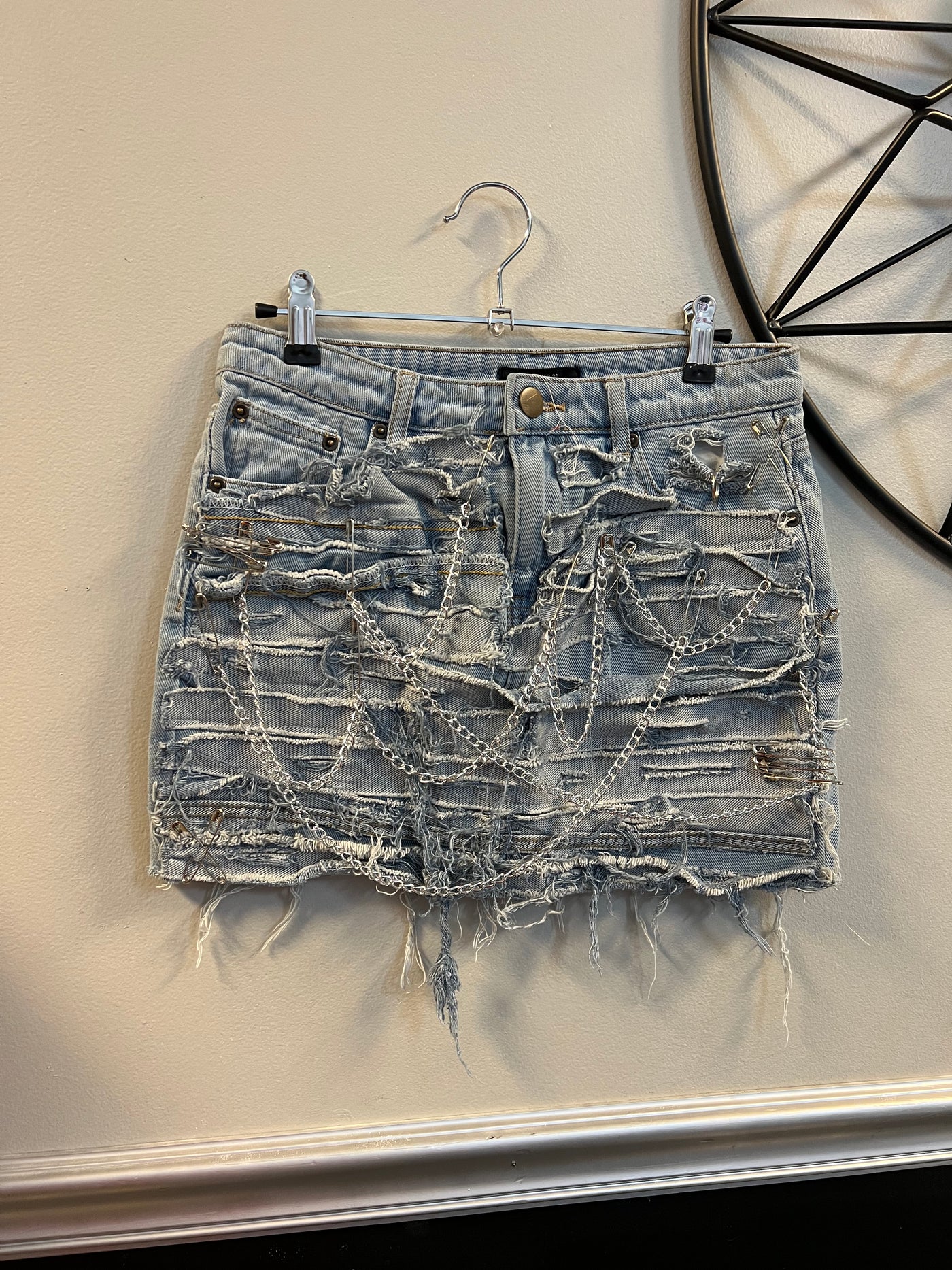 Custom For The Girls Denim Skirt